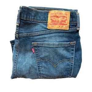 Levi's Men's Size 34x30 Straight Fit Jeans Style 514 Classic Wash Denim